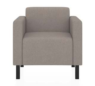 Офисный диван ЕВРО кресло серый Kardif 9011