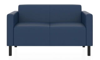 ЕВРО 2-х местный диван бриллиантово-синий ИК Домус 9011