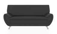 ОРИОН 3-х местный диван черный P2 euroline