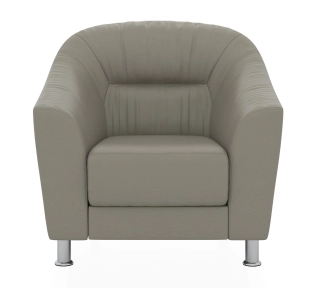 Офисный диван РАЙТ кресло кварцевый серый P2 euroline