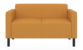 ЕВРО 2-х местный диван светло-оранжевый Kardif 9011