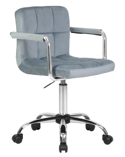 офисный стул 9400-LM TERRY, цвет сиденья пудрово-голубой велюр (MJ9-74)