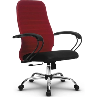 офисный стул SU-СК130-10 Ch красный/черный
