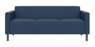 ЕВРО 3-х местный диван бриллиантово-синий ИК Домус 7024