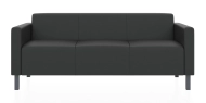 ЕВРО 3-х местный диван черный ИК Домус 7024