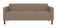 ЕВРО 3-х местный диван светло-коричневый Kardif 9011
