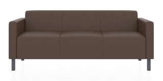 Офисный диван ЕВРО 3-х местный диван терракотовый P2 euroline 7024