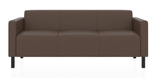 Офисный диван ЕВРО 3-х местный диван терракотовый P2 euroline 9011