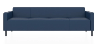 ЕВРО 4-х местный диван бриллиантово-синий ИК Домус 7024