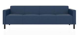 ЕВРО 4-х местный диван бриллиантово-синий ИК Домус 9011