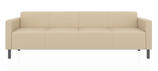 ЕВРО 4-х местный диван кремово-белый ИК Домус 7024