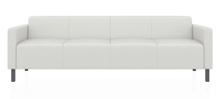 ЕВРО 4-х местный диван ультра белый ИК Домус 7024