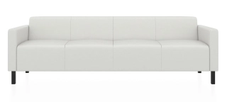 ЕВРО 4-х местный диван ультра белый ИК Домус 9011