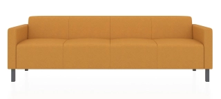 ЕВРО 4-х местный диван светло-оранжевый Kardif 7024