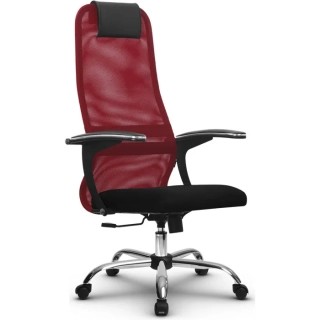 офисный стул SU-BU158-8 Ch красный/черный