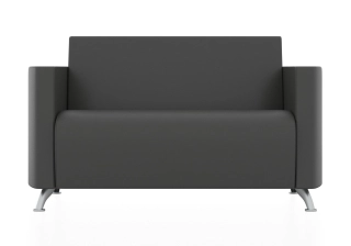 Офисный диван СИТИ 2-х местный диван железно-серый P2 euroline