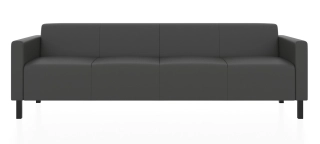 ЕВРО 4-х местный диван железно-серый P2 euroline 9011