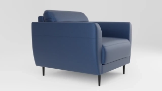 Офисный диван Монако  кресло   синий