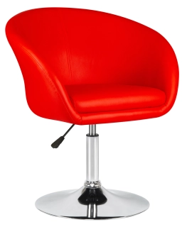 8600-LM,  цвет сиденья красный, цвет основания хром