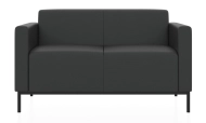 ЕВРО 2 2-х местный диван черный ИК Домус 9011
