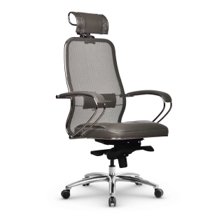офисный стул SAMURAI SL-2.04 MPES светло-коричневый/серый