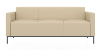 ЕВРО 2 3-х местный диван кремово-белый ИК Домус 7024