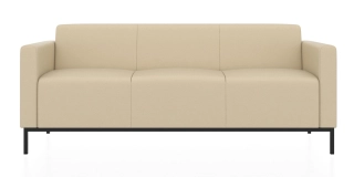 ЕВРО 2 3-х местный диван кремово-белый ИК Домус 9011