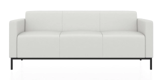 ЕВРО 2 3-х местный диван ультра белый ИК Домус 9011