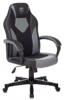 офисный стул Zombie GAME 17 черный/серый
