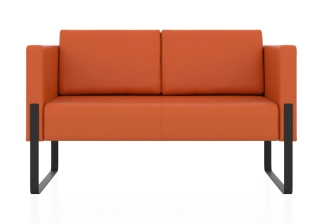 ТРЕНД 2-х местный диван оранжевый P2 euroline