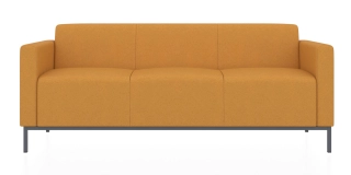 ЕВРО 2 3-х местный диван светло-оранжевый Kardif 7024