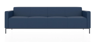 ЕВРО 2 4-х местный диван бриллиантово-синий ИК Домус 7024