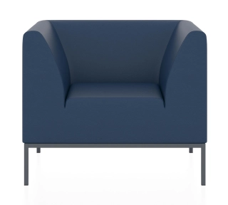 Офисный диван УЛЬТРА 2.0 кресло бриллиантово-синий ИК Домус 7024
