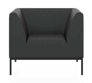 Офисный диван УЛЬТРА 2.0 кресло черный ИК Домус 9011