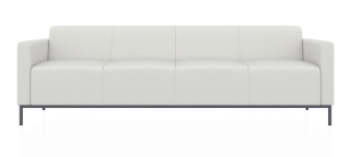 ЕВРО 2 4-х местный диван ультра белый ИК Домус 7024