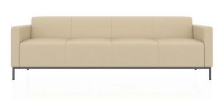 ЕВРО 2 4-х местный диван кремово-белый P2 euroline 7024