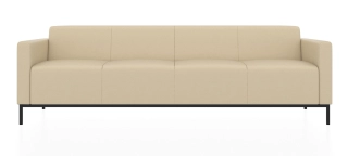 ЕВРО 2 4-х местный диван кремово-белый P2 euroline 9011