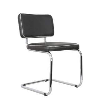 офисный стул Marino chrome черный