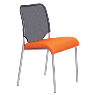 офисный стул Amigo Silver оранжевый/черный