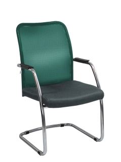 офисный стул Стул Helga chrome зеленый/черный