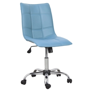 офисный стул Jessica chrome голубой