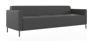 ЕВРО 2 4-х местный диван железно-серый P2 euroline 7024