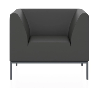 Офисный диван УЛЬТРА 2.0 кресло железно-серый P2 euroline 7024
