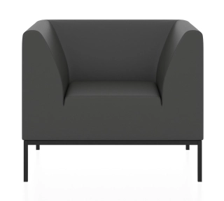 Офисный диван УЛЬТРА 2.0 кресло железно-серый P2 euroline 9011