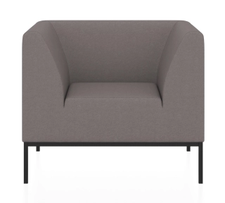 Офисный диван УЛЬТРА 2.0 кресло серый Velutto 9011