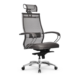 офисный стул SAMURAI SL-2.05 MPES светло-коричневый/серый