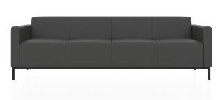 ЕВРО 2 4-х местный диван железно-серый P2 euroline 9011
