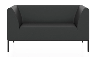 УЛЬТРА 2.0 2-х местный диван черный P2 euroline 9011