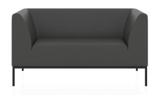 Офисный диван УЛЬТРА 2.0 2-х местный диван железно-серый P2 euroline 9011