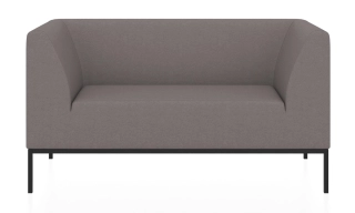 Офисный диван УЛЬТРА 2.0 2-х местный диван серый Velutto 9011
